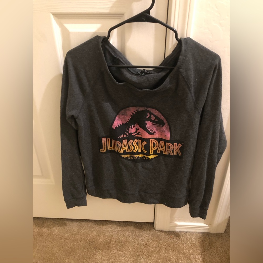 NWOT Juniors Jurassic Park long sleeve M shirt